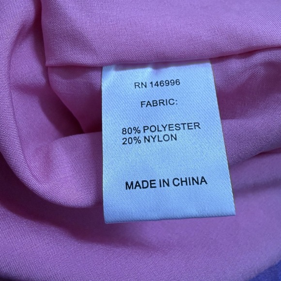 NEW Abbey Glass x Tuckernuck Elise Dress Pink and Blue Tea Rose Organza XL$365 - Picture 8 of 13